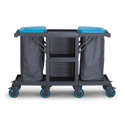 Fantom Procart 252 عربة خدمة من 3 طوابق، 2 حاوية قمامة قماشية - 1