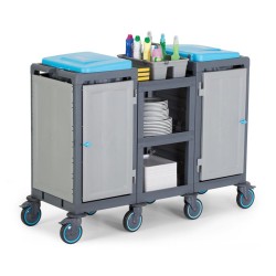 Fantom Procart 253 3 Layers Service Trolley, 2 Garbage Bins - Fantom (1)