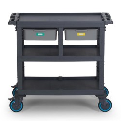 Fantom Procart 271 3-ярусная сервисная тележка, 2 ящика - 1