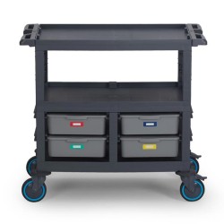 Fantom Procart 272 3-ярусная сервисная тележка, 4 ящика - Fantom