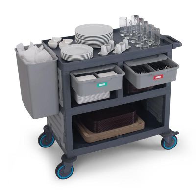 Fantom Procart 273 3 Katlı Kapalı Servis Arabası, 2 Çekmeceli - Fantom