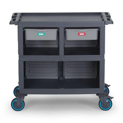 Fantom Procart 273 3-х слойная закрытая сервисная тележка с 2 ящиками - Fantom