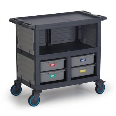Fantom Procart 274 3 Katlı Kapalı Servis Arabası, 4 Çekmeceli - 3