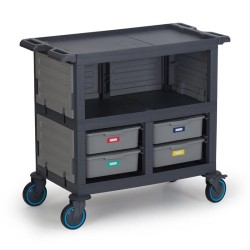 Fantom Procart 274 3-х слойная тележка для закрытого обслуживания, 4 ящика - 3