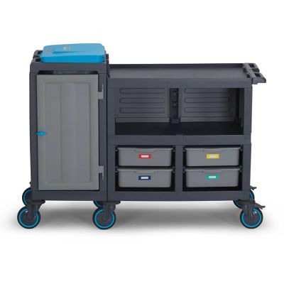 Fantom Procart 276 3 Katlı Çöp Bölmeli Kapalı Servis Arabası, 4 Çekmeceli - 1
