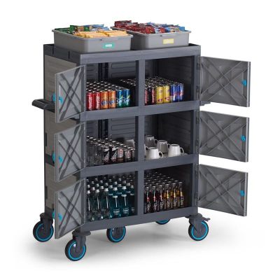 Fantom Procart 277 4 Katlı Kapalı Servis Arabası, 6 Kapaklı - Fantom