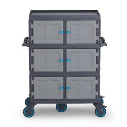 Fantom Procart 277 4 Layers Closed Service Trolley with 6 Doors - Fantom