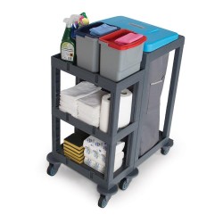 Fantom Procart 281 3 Katlı Servis Arabası, 100 kg Kapasiteli - Thumbnail