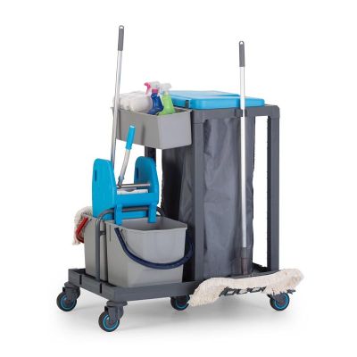 Fantom Тележка для чистки Procart 301 с набором принадлежностей, ведро для пресса - Fantom