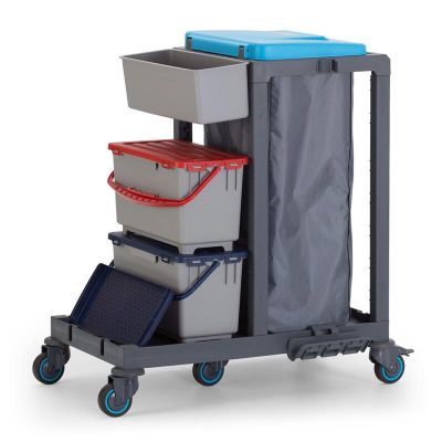 Fantom Procart 302 Temizlik Arabası, Kova Takımlı - 1