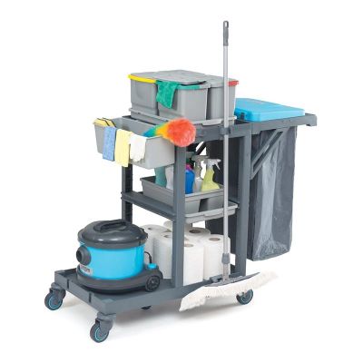 Fantom Procart 310 Aksesuar Takımlı Temizlik Arabası, Çöp Bölmeli - 3