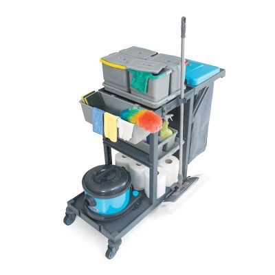 Fantom Procart 310 Aksesuar Takımlı Temizlik Arabası, Çöp Bölmeli - 4