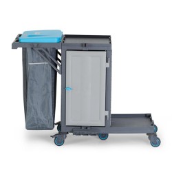 Fantom Procart 312 Cabinet Cleaning Trolley with Waste Bin - 1