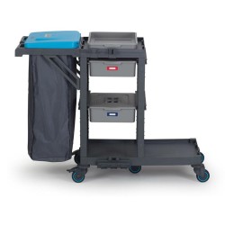 Fantom Procart 314 2 Çekmeceli Temizlik Arabası, Çöp Bölmeli - 1