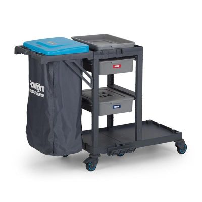 Fantom Procart 314 2 Çekmeceli Temizlik Arabası, Çöp Bölmeli - 2
