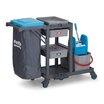 Fantom Procart 315 Aksesuar Takımlı Pres Kovalı Temizlik Arabası - Fantom