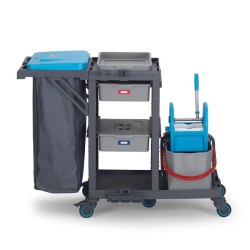 عربة تنظيف دلو المكبس Fantom Procart 315 مع طقم الملحقات - Fantom