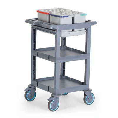 Fantom Procart 3200 3 Katlı Servis Arabası, 4 Adet Temizlik Kovalı - 2