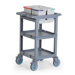 Fantom Procart 3200 3 Layers Service Trolley with 4 Cleaning Buckets - Fantom (1)