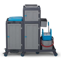 Fantom Procart 322 عربة تنظيف دلو مكبس الخزانة مع أدراج - Fantom