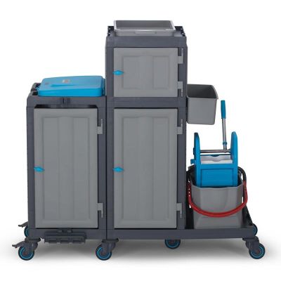 Fantom Procart 322 عربة تنظيف دلو مكبس الخزانة مع أدراج - Fantom