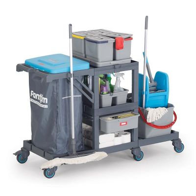 Fantom Procart 331 Тележка для очистки ведер пресса с ящиками - Fantom