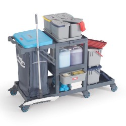 Fantom Procart 332 Kova Takımlı Temizlik Arabası, Çekmeceli - 3