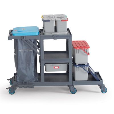 Fantom Procart 332 Kova Takımlı Temizlik Arabası, Çekmeceli - 1