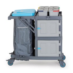 Fantom Procart 3332 Cabinet Cleaning Trolley with Garbage Compartment - 2