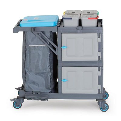 Fantom Procart 3332 Cabinet Cleaning Trolley with Garbage Compartment - Fantom