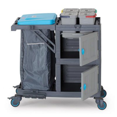 Fantom Procart 3332 Dolaplı Temizlik Arabası, Çöp Bölmeli - 1