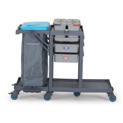 Fantom Procart 3341 Drawer Cleaning Trolley with Cleaning Bucket - 1