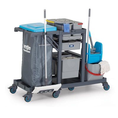Fantom Procart 3344 Çekmeceli Temizlik Arabası, Kova Takımlı - 2