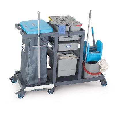 Fantom Procart 3344 Çekmeceli Temizlik Arabası, Kova Takımlı - 3