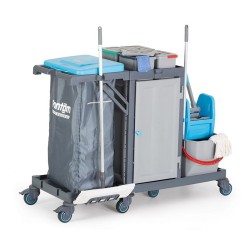 Fantom Procart 3345 Drawer Cleaning Trolley with Press Bucket - 3