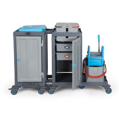 Fantom Procart 3347SP Çekmeceli Temizlik Arabası, Kova Takımlı - 2