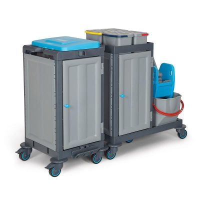 Fantom Procart 3347SP Çekmeceli Temizlik Arabası, Kova Takımlı - 3