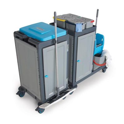 Fantom Procart 3347SP Çekmeceli Temizlik Arabası, Kova Takımlı - 4