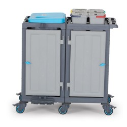 Fantom Procart 3351 Cleaning Trolley with Accessory Set, Garbage Compartment - 1