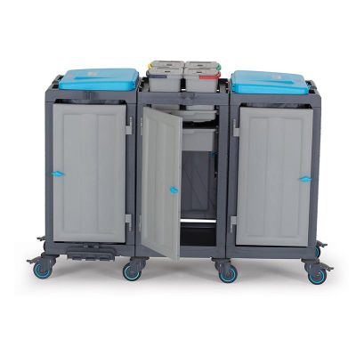 Fantom Procart 3352 3 Dolaplı Temizlik Arabası, Çöp Bölmeli - Fantom