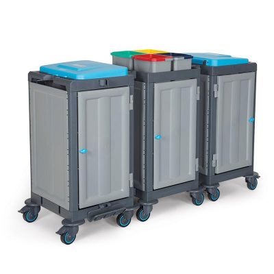 Fantom Procart 3352SP 3 Dolaplı Temizlik Arabası, Çöp Bölmeli - 3