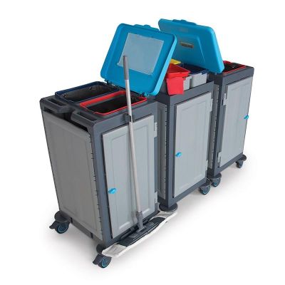 Fantom Procart 3352SP 3 Dolaplı Temizlik Arabası, Çöp Bölmeli - 4