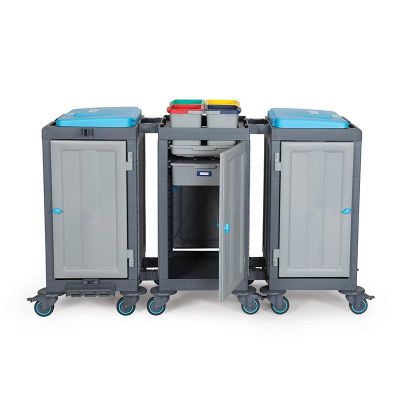 عربة التنظيف Fantom Procart 3352SP عربة تنظيف مع 3 خزائن، حجرة قمامة - Fantom