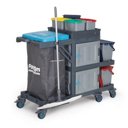 Fantom Procart 336 Kova Takımlı Temizlik Arabası, Çöp Bölmeli - 4