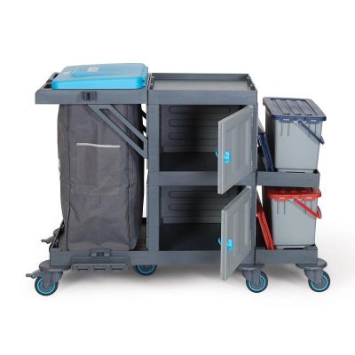 Fantom Procart 336 Kova Takımlı Temizlik Arabası, Çöp Bölmeli - 1