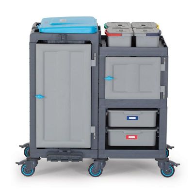 Fantom Procart 3362 Çekmeceli Temizlik Arabası, Çöp Bölmeli - 1