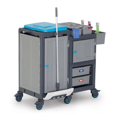 عربة تنظيف الأدراج Fantom Procart 3362 عربة تنظيف الأدراج مع حجرة للقمامة - Fantom