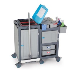Fantom Procart 3362 Drawer Cleaning Trolley with Garbage Compartment - 4