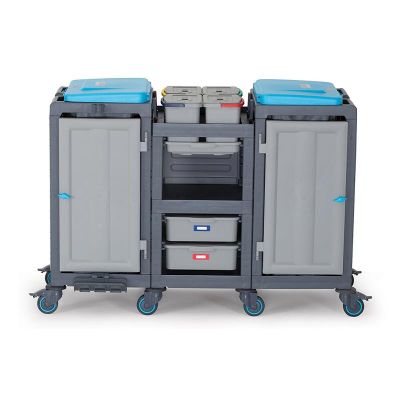 عربة تنظيف الأدراج Fantom Procart 3363 عربة تنظيف الأدراج مع حجرة للقمامة - Fantom