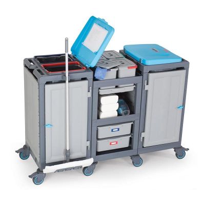 Fantom Procart 3363 Drawer Cleaning Trolley with Garbage Compartment - Fantom